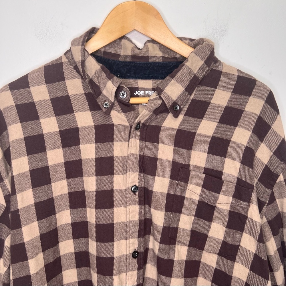 Joe Fresh Plaid Button Front Shirt Size 2XL 100% Cotton - Picture 3 of 6